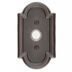 Emtek 2411 Tuscany Bronze Doorbell Button with #11 Rosette, 4-1/2" x 2-1/2" Dim.