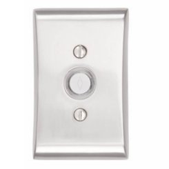 Emtek 2460 Doorbell Button with Neos Rosette, 4" x 2-5/8" Dim.