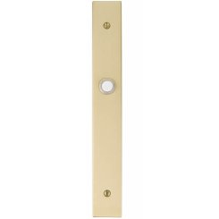 Emtek 2441 Doorbell Button with 1-1/2" x 11" Rosette Stretto Plate