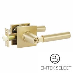 Emtek #5122 Select Key In Levers, Square Rosette, L-Square, Single Cylinder