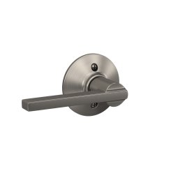Schlage Latitude Door Handle, Mechanical Door Handle, ND Series, Non-Keyed Function, Single Dummy Trim, Flat Black Finish