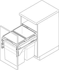 Hafele Pull Out Waste Basket
