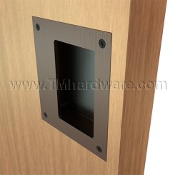 Ives Cabinet Pull, Decorative Square in Satin Chrome Finish (US26D)