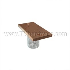 Ives Dust Proof Door Strike in Polished Brass Finish (US3)