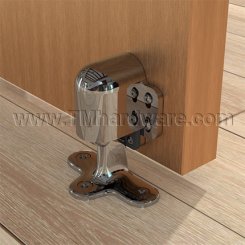 Ives FS41 Floor Stop & Automatic Holder- Satin Brass