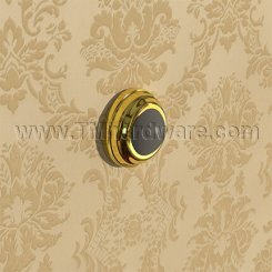 Ives WS404CVX Convex Wall Bumper in Polished Brass Finish (US3)