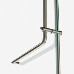 Rockwood LP3301 Full Height with Horizontal Push/Pull Bar, Bolts UP, Bent End