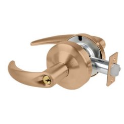 Schlage Omega Door Handle, Mechanical Door Locks, ND Series, Keyed, Double Cylinder Function, Vestibule Lock, Satin Chrome Plated Finish