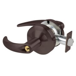 Schlage Omega Door Handle, Mechanical Door Locks, ND Series, Keyed, Single Cylinder Function, Classroom Exit Lock, Satin Chrome Plated Finish
