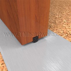 NGP 136S Meeting Stile, Mortised Aluminum Track with .25" Silicone Bulb Seal