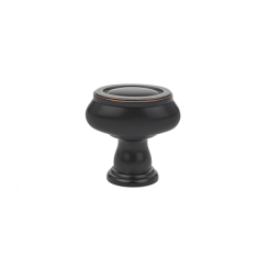 Emtek 86304 Geometric Oval Knob in Oil Rubbed Bronze (US10B)