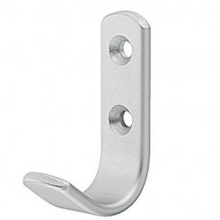 Hafele Aluminum Coat Hook, 11/16" x 1-3/8" x 2-7/16"