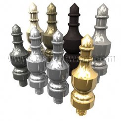 Deltana, Urn Tip Cabinet Finial, Solid Brass