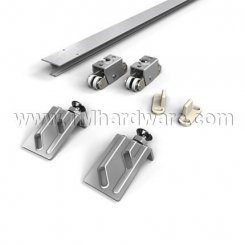 Hettich Topline Grant 71-034 Sliding Hardware and Track, 3/4" Thick, 150 Lbs.