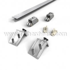 Hettich TopLine Grant 71-138 Sliding Hardware and Track, 1 3/8" Thick Doors, 50 Lbs.