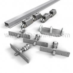 Hettich TopLine Grant 72-223 Sliding Hardware and Track, 1-3/8" Bypass Doors, 150 Lbs