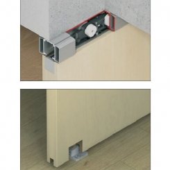 Hafele Slido Classic 40-I Installed on Wood Door
