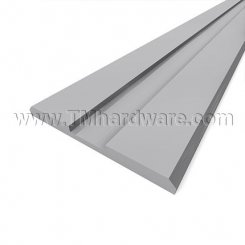 Threshold, 3" Wide Aluminum, 1/4" Height with Notch for Easy Flood Barrier Installation