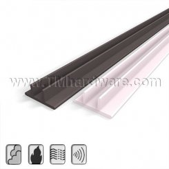 NGP 5070 Adhesive Weatherstrip, .5" Wide TPE Double Shark Fin Seal