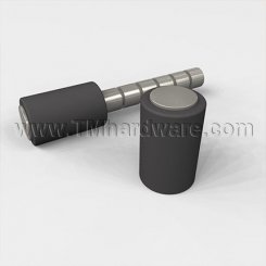Rockwood 468 Wrought Stainless Steel and Black Rubber Bumper Heavy Duty Door Stop