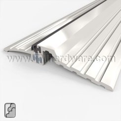 Zero #525 Rabbeted Threshold, 5" Aluminum with Neoprene and Thermal Break, .875" H