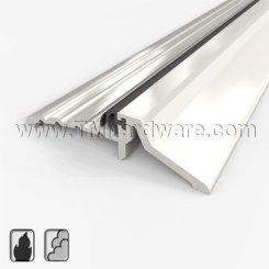 Zero #563 Rabbeted Threshold, 3.5" Aluminum with Neoprene Gasket, .875" H