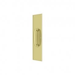 Deltana Push Plate PPH55, With Handle, Solid Brass, 3-1/2" x 15"