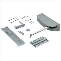 Hettich WingLine L, Push to Move Mechanism for Bi-Fold Cabinet Doors