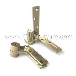 Norton 195, Door Closer Pivot, Jamb Attached Pivot Set, 3/4 Offset, Bright Brass Finish