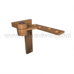Rixon 680, Door Closer Pivot, Offset Hung Top Pivot, 3/4" Offset, Bright Brass Finish