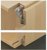 Hafele Slido Classic 20 VF Sliding Hardware, For Overlay Door, Soft Close, 44 LB Door