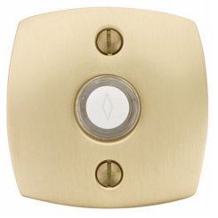 Emtek 2465 Doorbell Button with Urban Modern Rosette, 2-1/2" x 2-1/2" Dim.