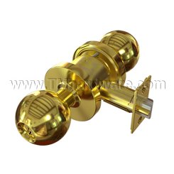 Accentra Door Handle 4601LN, Carolina Knob, Bright Brass Finish