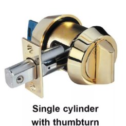 MUL-T-LOCK Hercular Deadbolt Single Cylinder W/ Thumbturn, Grade 1