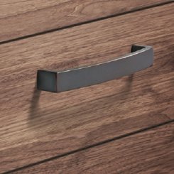 Hafele, Brass Mulberry Collection Cabinet Pull, 5.4"-6.7"