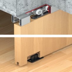 Hafele Slido D-Line11 50C/80C/120C, Sliding Door Hardware, Without Running Track