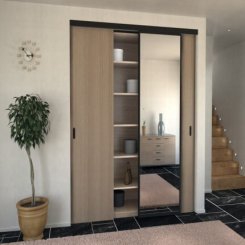 Hafele Slido D-Line11 50C/80C/120C, Sliding Door Hardware, Without Running Track