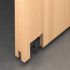 Hafele  Slido D-Line11 160P Sliding Door Hardware Set, with Soft Close on Both Sides
