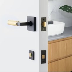 Emtek #8682 Disc, Double Rosette, Thumbturn Privacy Bolt, Arched