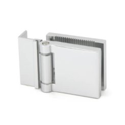 FHC L-Mount Universal Hinge for Shower Doors, Satin Nickel (US15) Finished