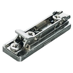 Salice Concealed Hinge, Clip Mounting Plate for Lapis Hinge, Pre-installed 11mm Euro Screws, 3mm Height