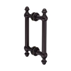 FHC Noble Series 6" Back-To-Back Shower Door Handles, Satin Nickel (US15) Finished