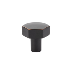 Emtek 86457 Mod Hex Knob in Satin Brass Finish (US4)