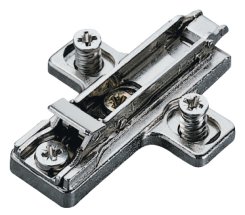Salice Concealed Hinge, Mounting Plate, 11 mm Euro screws, 0mm Height