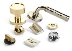 Emtek #8483 Watford, Double Rosette With Indicator, Thumbturn Privacy Bolt, Arched Thumbturn