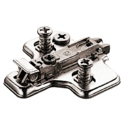 Salice Concealed Hinge, Clip Mounting Plate, Quick Fixing System, 11mm Euro Screw Pre-installed, 0mm Height