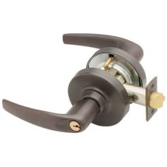 Schlage Athens Door Handle, Mechanical Door Locks, ND Series , Keyed, Single Cylinder Function, Classroom Exit Lock, Satin Chrome Plated Finish