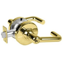 Schlage Tubular Door Handle, ND Series, Keyed, Double Cylinder Function, Vestibule Lock, Satin Chrome Plated Finish