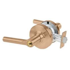 Schlage Latitude Door Handle, Mechanical Door Locks, ND Series, Keyed, Single Cylinder Function, Classroom Exit Lock, Satin Chrome Plated Finish