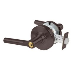Schlage Broadway Door Handle, Mechanical Door Locks, ND Series, Keyed, Single Cylinder Function, Classroom Exit Lock, Satin Chrome Plated Finish